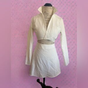 PrettyLittleThing White Mini Skirt